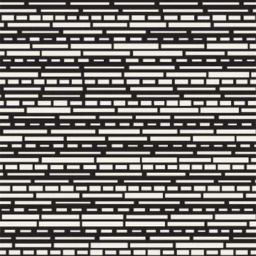 Black and White Irregular Dashed Lines Pattern. Modern Abstract Vector Seamle 스톡 일러스트