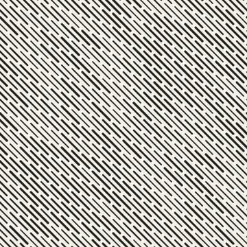Black and White Irregular Rounded Dashed Lines Pattern. Modern A イラスト素材