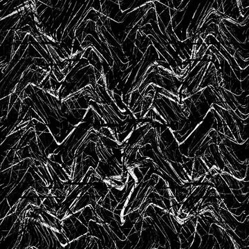 Black and White Irregular Texture Fabric irregular wavy lines motif textur... Stock Photos