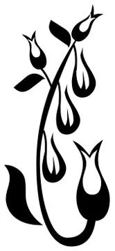 Black and white isolated pattern Stock Illustration