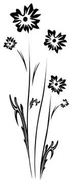 Black and white isolated pattern Stock Illustration