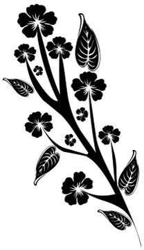 Black and white isolated pattern Stock Illustration