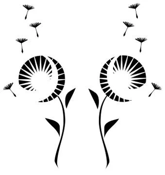 Black and white isolated pattern Stock Illustration