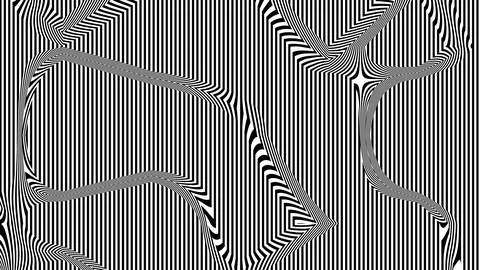 Black and White Line Animations - Vertical Sharp Ribbons Stock Footage 125996946