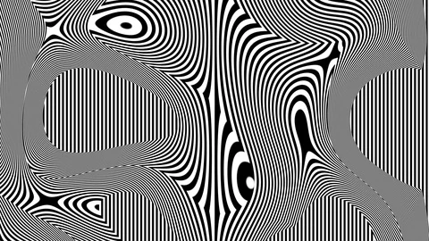 Black and White Line Animations - Sharp Vertical Waves Stock Footage 125997294