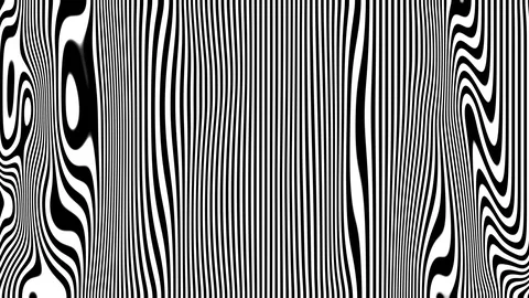 Black and White Line Animations - Thick Vertical Waves Stock Footage 125997795