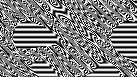 Black and White Line Animations - Frequency Waves Stock Footage 125998347