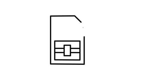 Black and white line drawing of a computer, showcasing its monitor, keyboar.. Stock Footage 333462120
