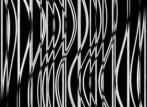 Black and White Linear Pattern Digital abstract geometric pattern backgrou... Stock Photos