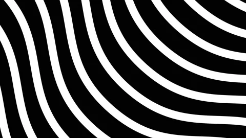 Black and white lines stripes moving in seamless looping loop Stock Footage 147996635