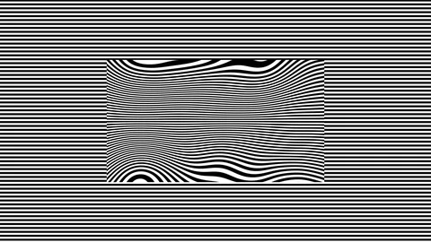 Black and White Lines Within Lines - Big Waves 3 Stock Footage 125998751