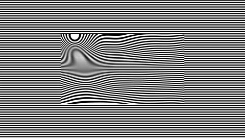 Black and White Lines Within Lines - Big Waves 2 Stock Footage 125998942