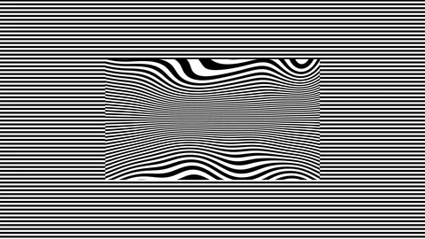 Black and White Lines Within Lines - Big Waves Stock Footage 125998951