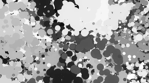 Black and white liquid blots flat animated background loop Stock Footage 92918554