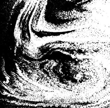 Black and white liquid texture. Watercolor hand drawn marbling illustration Stock Illustration