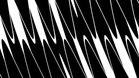 Black and white liquid wave abstract artistic motion loop background Stock Footage 335036375