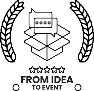 A black and white logo with a box and a box with a box inside of it Stock Illustration