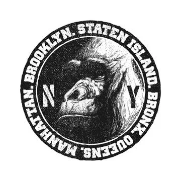 Black and white logo. Stock Illustration