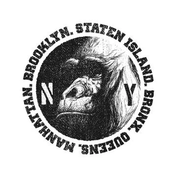 Black and white logo. Stock Illustration