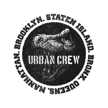 Black and white logo. Stock Illustration