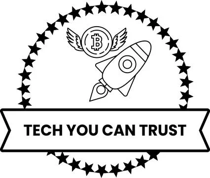A black and white logo with a rocket Stock Illustration