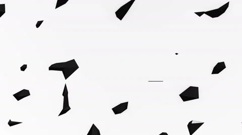 Black and white low poly 3d background Stock Footage 65253776