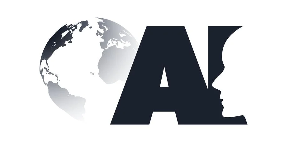 Black and White Machine Learning, Artificial Intelligence, Cloud Computing .. 스톡 일러스트