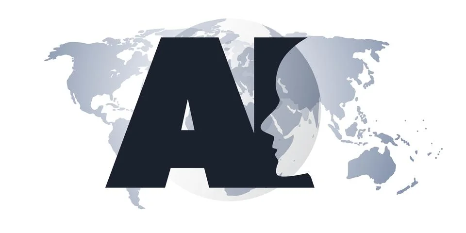 Black and White Machine Learning, Artificial Intelligence, Cloud Computing .. イラスト素材