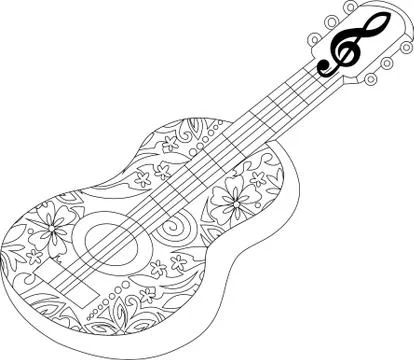 Black and white mandala,floral pattern Stock Illustration