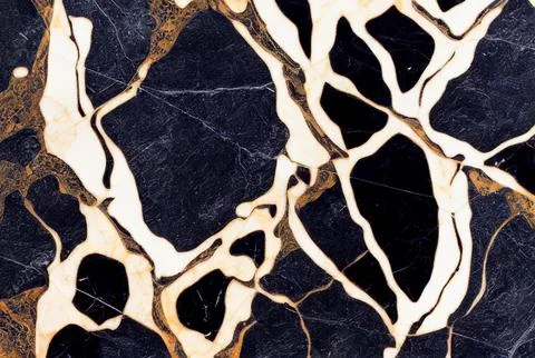 Black and white marble abstract background Stock Illustration