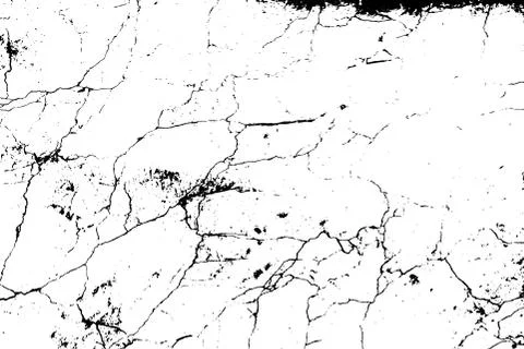 Black and white marble cracks simple texture. Vector illustration. イラスト素材