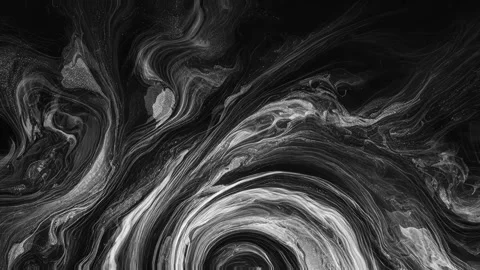 Black and white marble liquid flow has unique and beautiful swirl. 4K 스톡 동영상 295762602