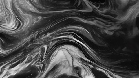 Black and white marble liquid flow has unique and beautiful pattern lines. 4K Stock-Footage 295763677