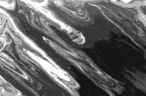 Black and white marble pattern. Abstract background. Vector illustration. イラスト素材