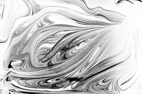 Black and white marble patterned texture background Stock Illustration