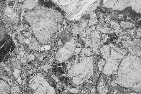 Black and white marble patterned texture background Foto stock