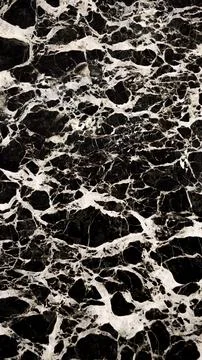 Black-and-white marble texture photo with abstract patterns Stock Photos