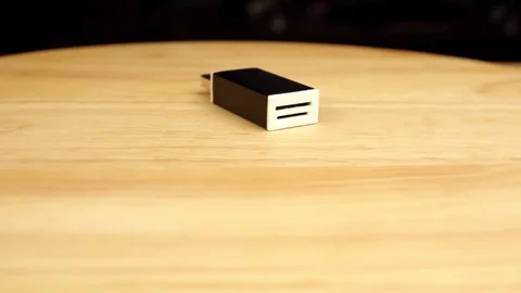 Black and white memory card rotates 360 degrees. 스톡 동영상 119337694