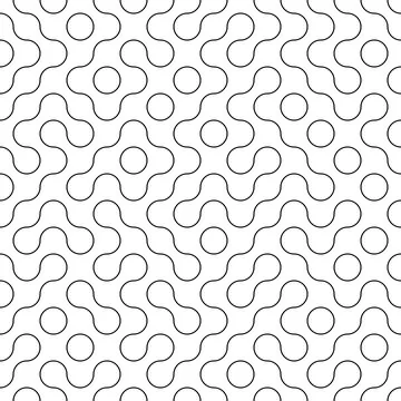 Black And White Metaball Pattern Stock Illustration