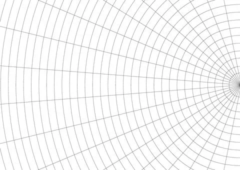 Black And White Minimalist Tech Futuristic Line Art Grid Stock Illustration