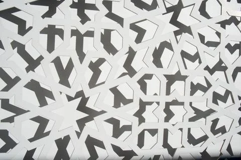 Black and white modern pattern. Stock Photos