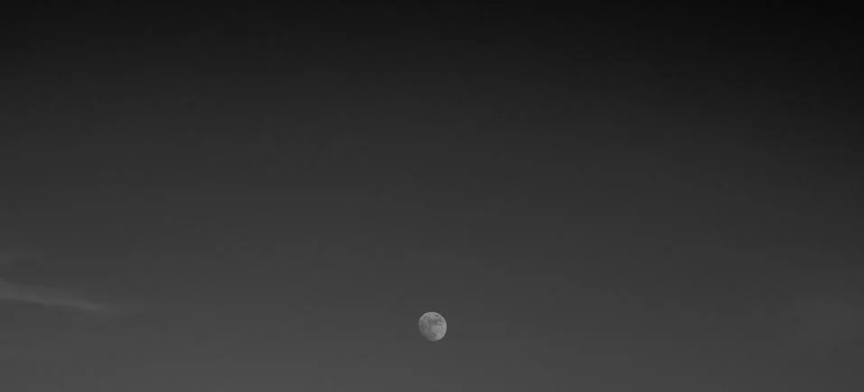 Black and white moon Stock Photos