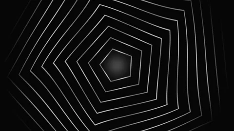 Black and White Morphing Polygon Background Seamless Loop Video stock 342353992