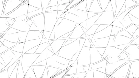 Black and White Motion Graphics of Sketch-Like Objects Stock Footage 304907704