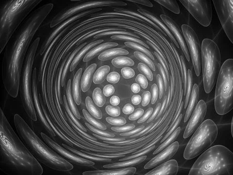 Black and white multiverse intensity map Illustrazione stock