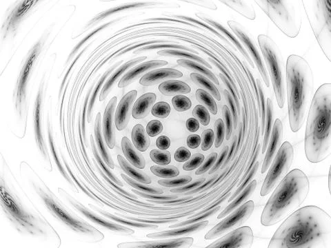 Black and white multiverse inverted intensity map Illustrazione stock