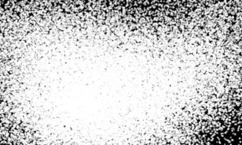 Black and white noise texture. Grainy static background with vignette effect. Stock Illustration