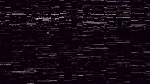 Black and white offset flickering noise. Screen damage TV effects and artifacts. Stock Footage 132814461