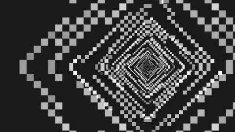 Black and White Optical Illusion Spiral. Hypnotic Black and White Stock-Footage 288186013
