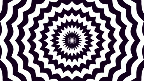 Black and white optical illusion Stock Footage 342080801